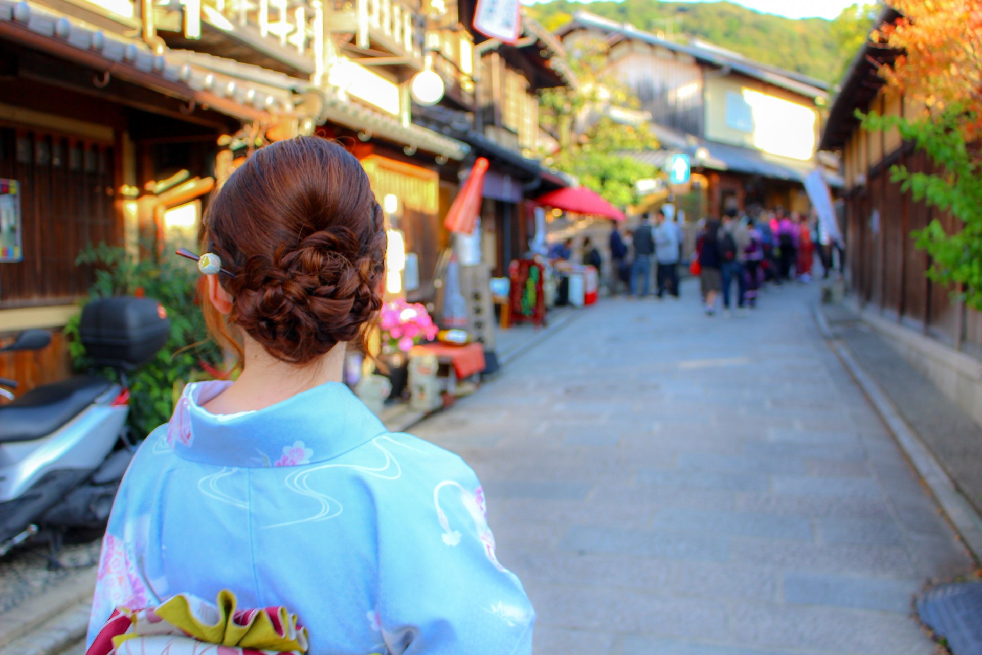 京都、着物、観光、坂