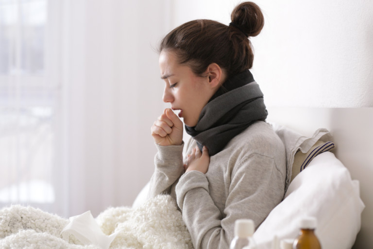 風邪、インフルエンザ、咳、せき、のど、のどの痛み、喉、感染予防